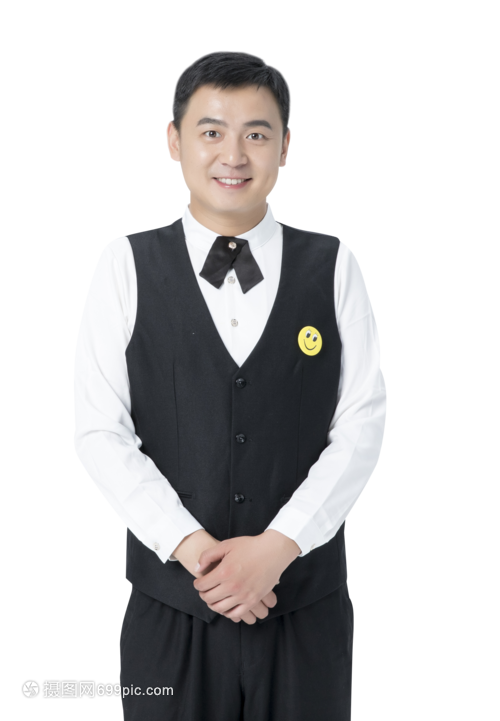 男服務(wù)員微笑服務(wù) 點(diǎn)亮餐飲體驗(yàn)的溫暖之光